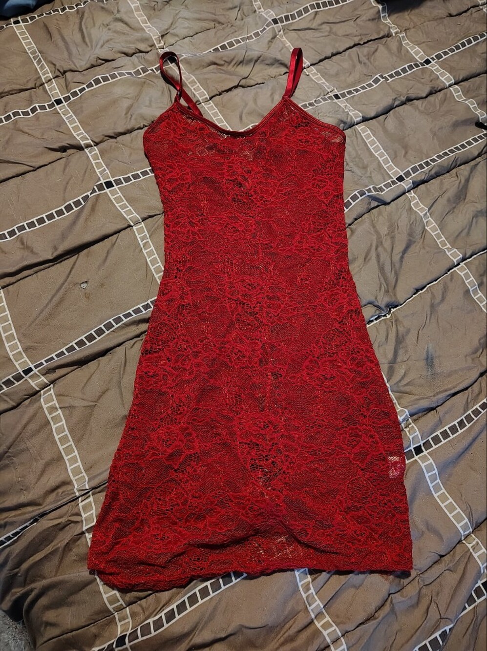 Women's Red Full Bodysuit Lingerie For Sale!